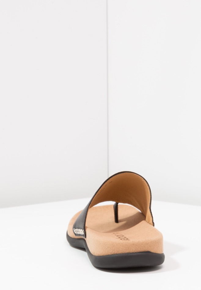 Sandales Noires à Barre En T Gabor | Exclusif